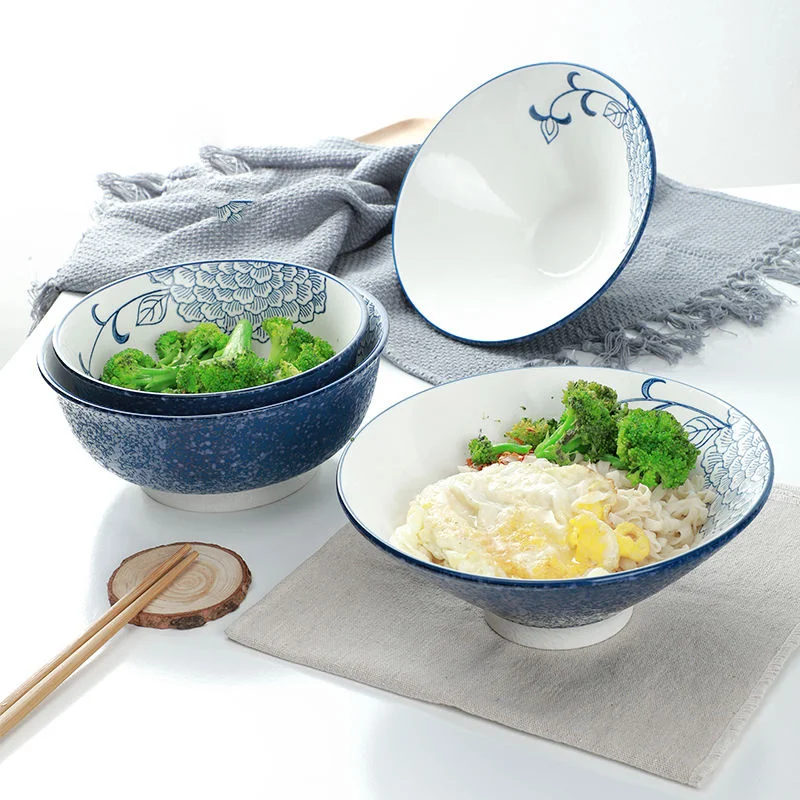Креативная фарфоровая миска Цзиндэчжэнь для дома лапши быстрого приготовления
