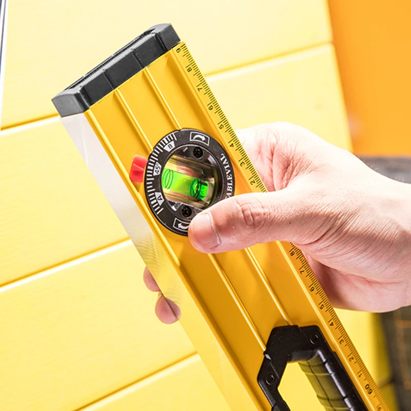 

Protractor Angle Finder Level 360 degree Inclinometer with Magnets Level angle slope tester Rule