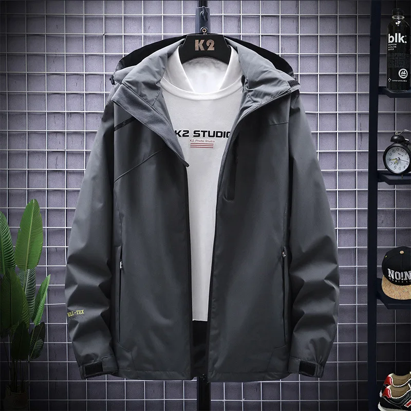

2021 New Outdoor Men's Assault Jacket Hoodie Workwear Jacket Men's Windproof Jacket Spring and Autumn Shell Jacket Hooded Casual