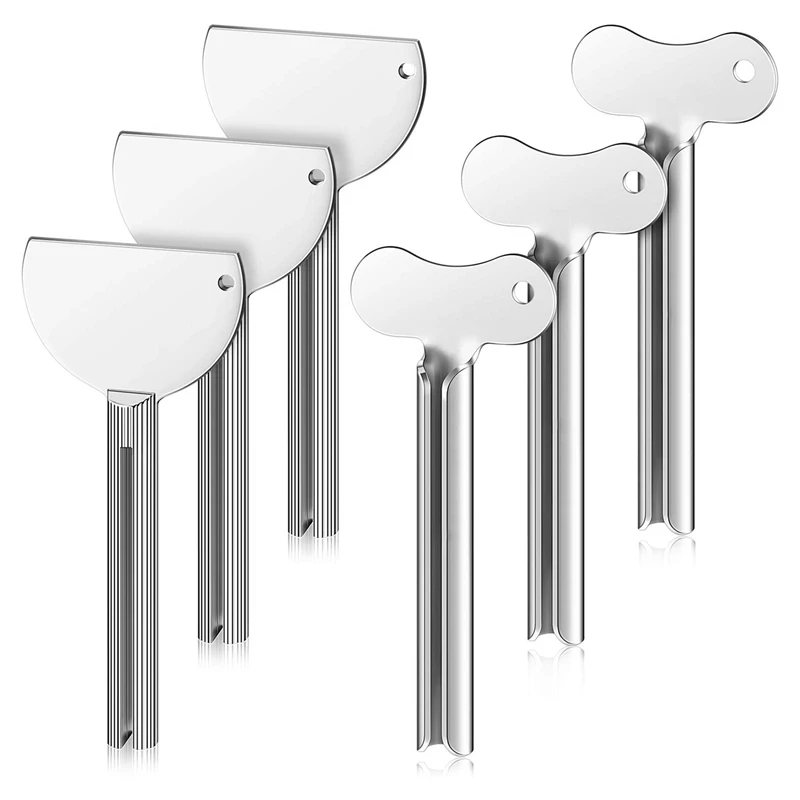 6 шт. Металлический Дозатор зубной пасты дозатор ключ ролика трубки паста