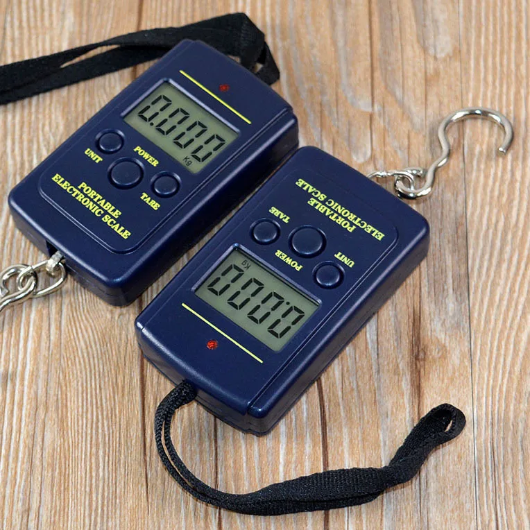 Весы рыболовные карманные 40 кг/10 г с крючком | Спорт и развлечения