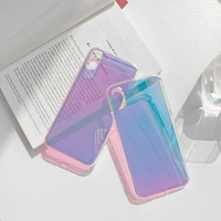 violet mirror phone case for iphone 11 pro x xs max xr 7 8 plu se 2020 anti scratch back cover explosion recommended