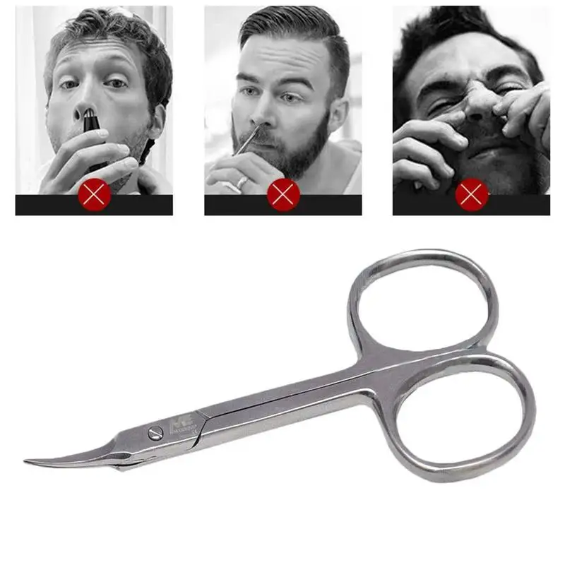 

Manicure and beard scissors curved tip scissors professional dead removal tool scissors nail beauty skin steel K9S2