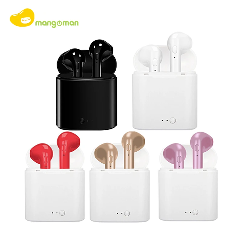 Mangoman i7s TWS беспроводные Bluetooth наушники в ухо стерео игровые спортивные с зарядным