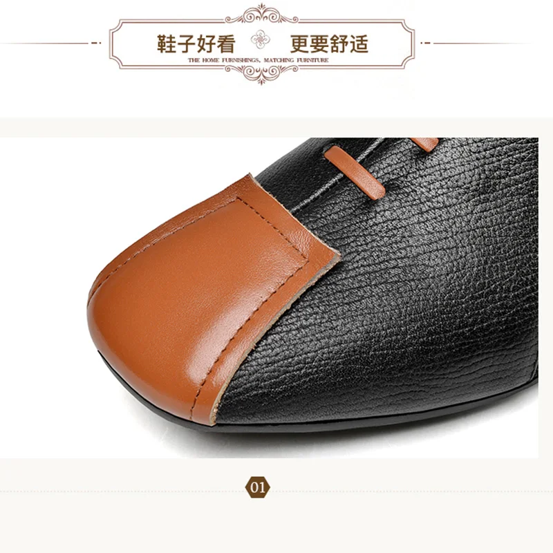 Ботильоны женские кожаные с квадратным носком декорированные туфли на плоской