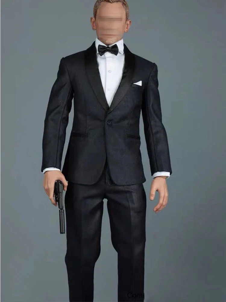 

A014 1/6 Gentleman Suit Agent Clothes Set Bow Tie Men's Suit set For 12" inch Male Action Figure Dolls in stock