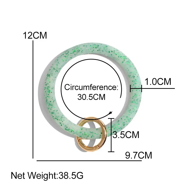 JUST FEEL 41 цвет силиконовый брелок для ключей на заказ Круглый браслет брелки женщин