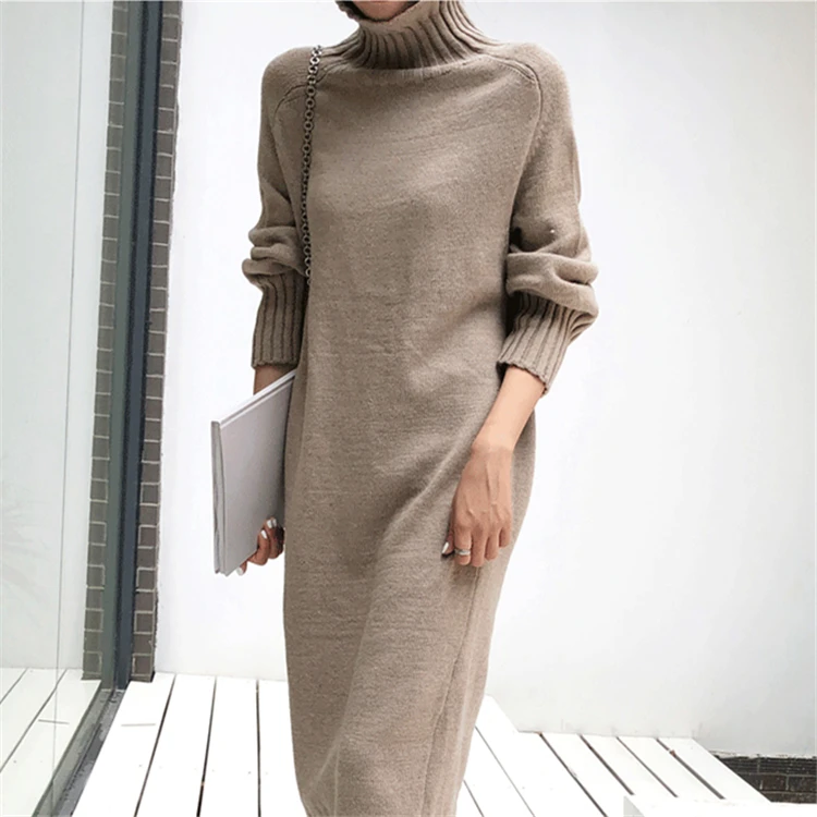 Colorfaith Новый 2019 осень зима Для женщин с высоким плотно облегающим шею воротником