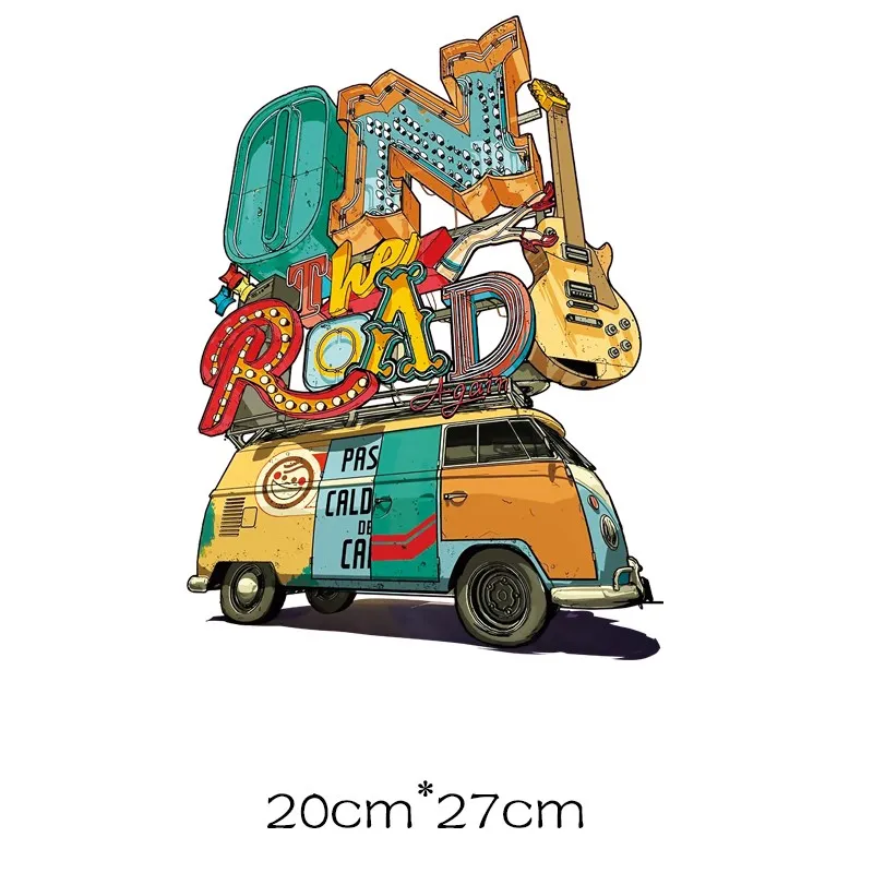 Нашивки с аппликацией в виде музыкальных машинок аппликация термо-Стикеры для