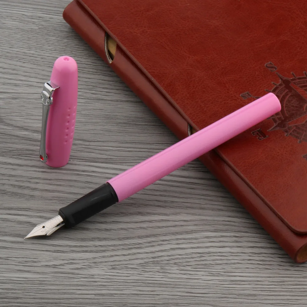 Тонкая модная Корейская версия ярко красная пластиковая Классическая перьевая