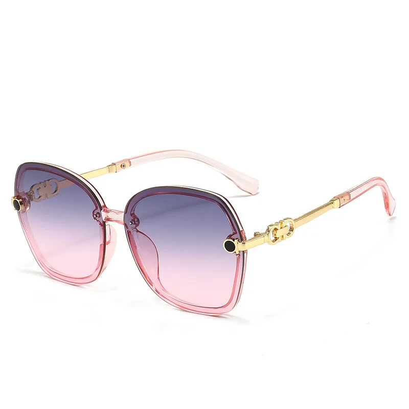 

2021 Brand Design Big Frame Sunglasses For Women Fashion Trend Vintage Ladies Driving Beach UV400 Protection Sun Glasses Mirror