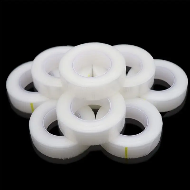 Клейкая лента для наращивания ресниц 3 рулона клейкая из полиэтилена