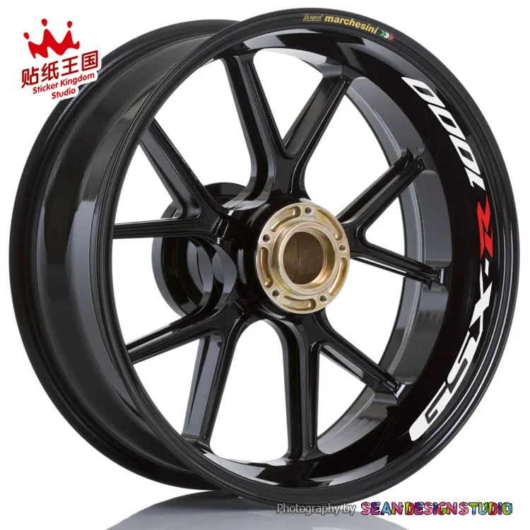 Для SUZUKI GSXR GSX-R1000 750 600 GSXS GSX-S1000 колесо мотоцикла светоотражающее наклейка на обод