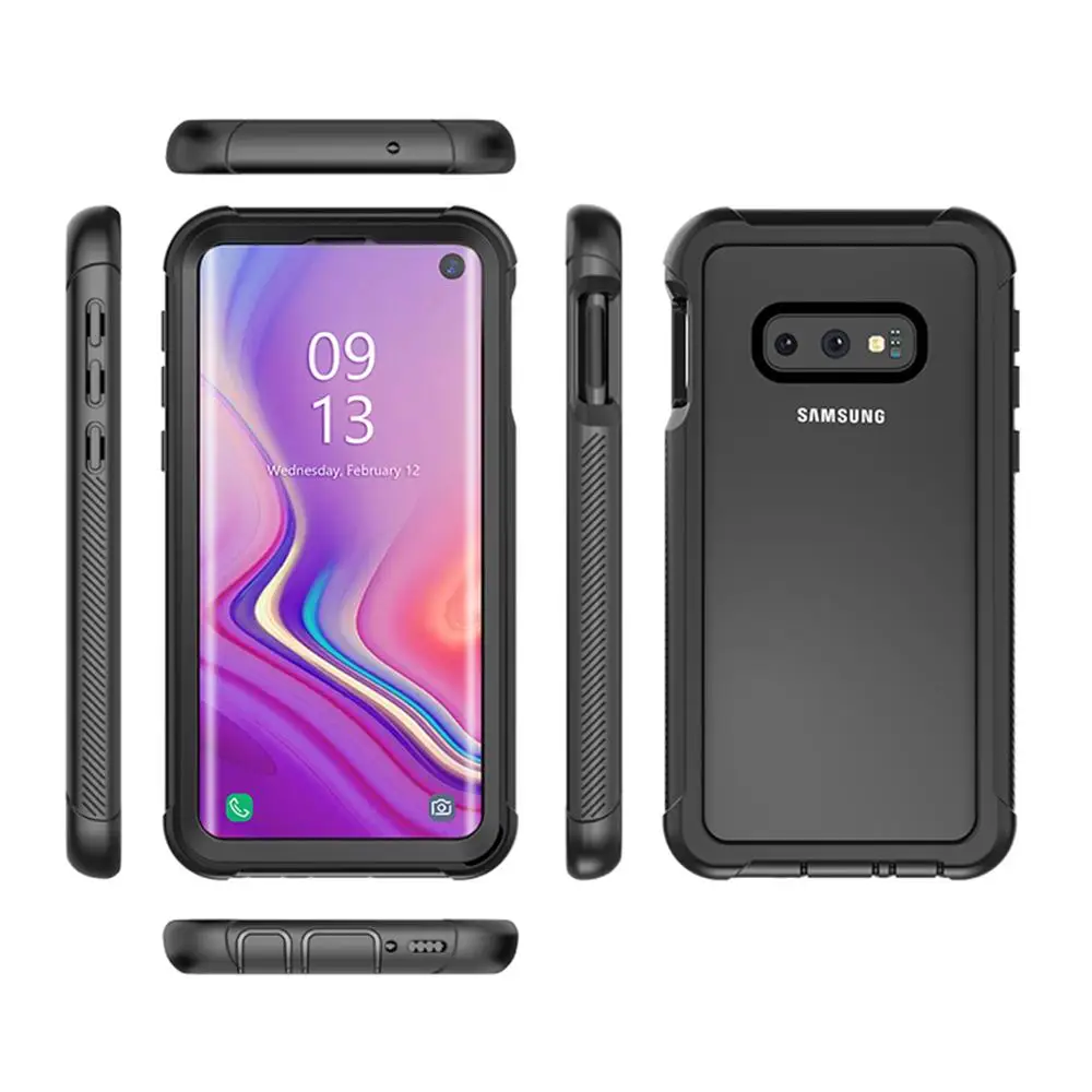 Противоударный чехол для Samsung Galaxy S20 S10e прозрачный с полным корпусом S8 S9 Note 9 10 Plus 20
