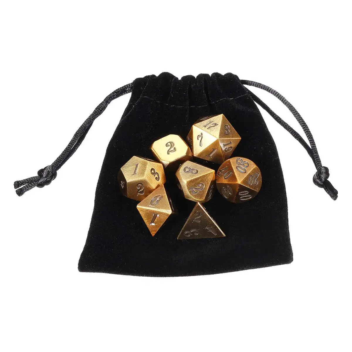 7 шт./компл. тиснением тяжелый металл многогранные кости Не беспокоить ролевые