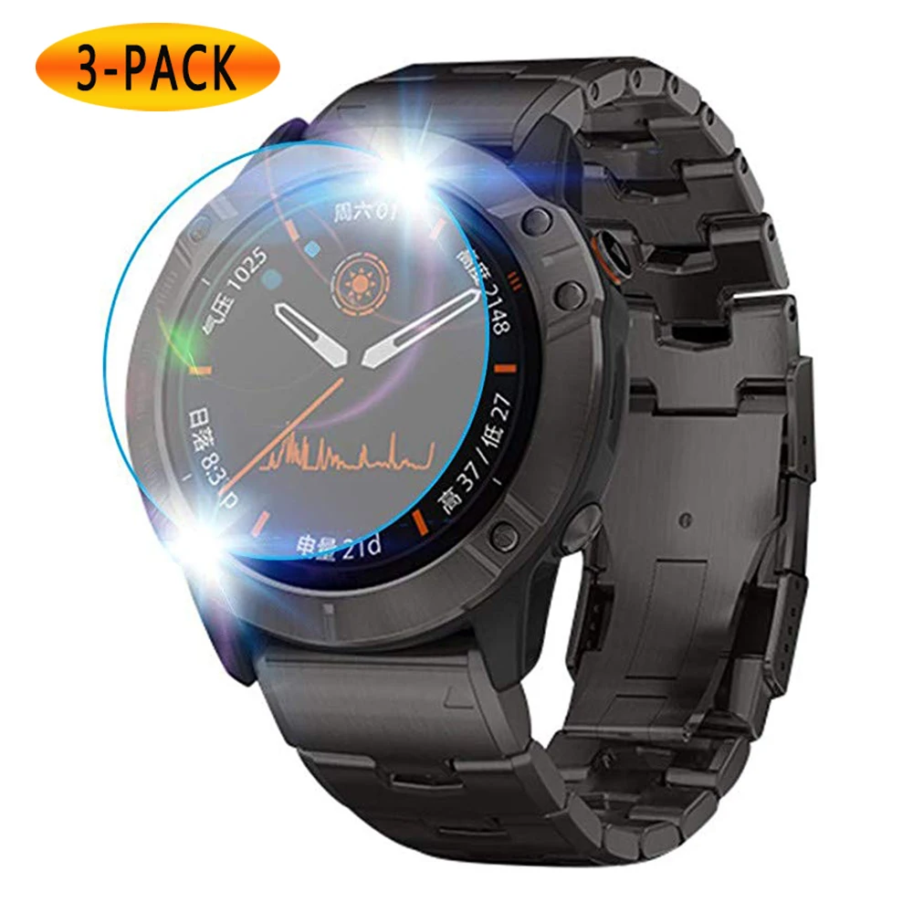 3-PACK защитный для Fenix6 pro/x6 2019 сапфир ультра прозрачный закаленное из стеклянной