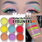 УФ-подводка для глаз, неоновая, черная, пигменты подводки для глаз