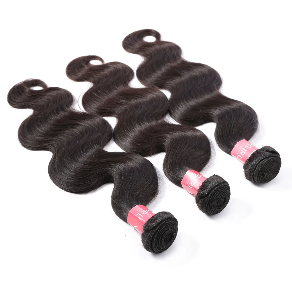 Wigirl волнистые волосы 8 28 30 32 40 дюймов Remy перуанские пряди 100% натуральные