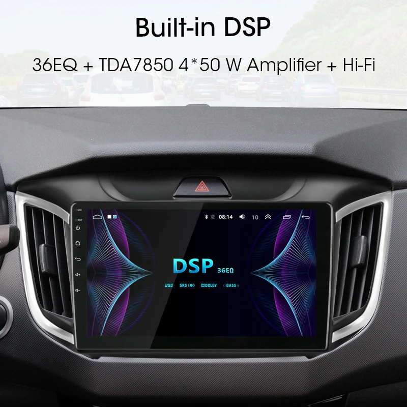 Jansite 10 &quotАвтомобильный радиоплеер для hyundai Creta IX25 2015-2018 Android gps Wifi сенсорный экран