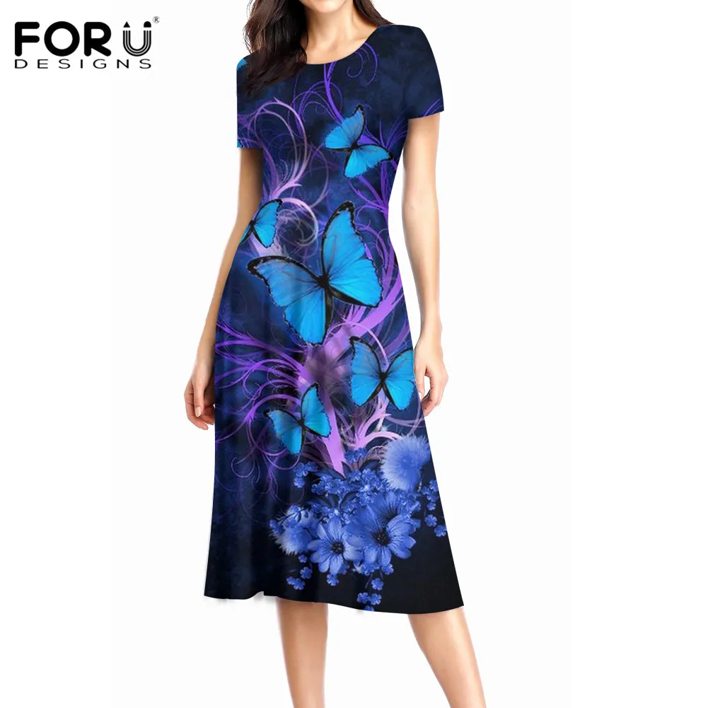 FORUDESIGNS/элегантные женские платья с высокой талией Костюм для девочек круглым