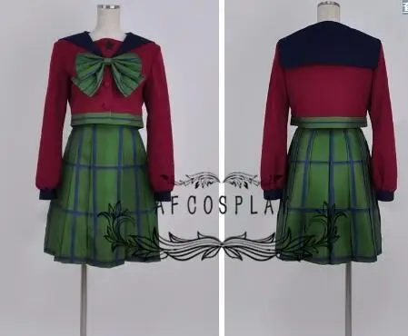 

Sailor Moon Mugen Infinity Academy Michiru Kaiou Hotaru Tomoe School Uniform Dress Anime Cosplay Costume