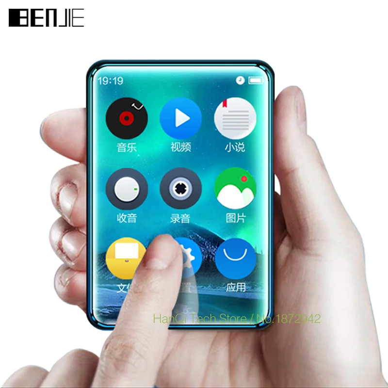 BENJIE X6 полный сенсорный экран MP3-плеер 4 Гб 8 Гб музыкальный плеер с fm-радио видеоплеер проигрыватель электронных книг MP3 со встроенным динамиком