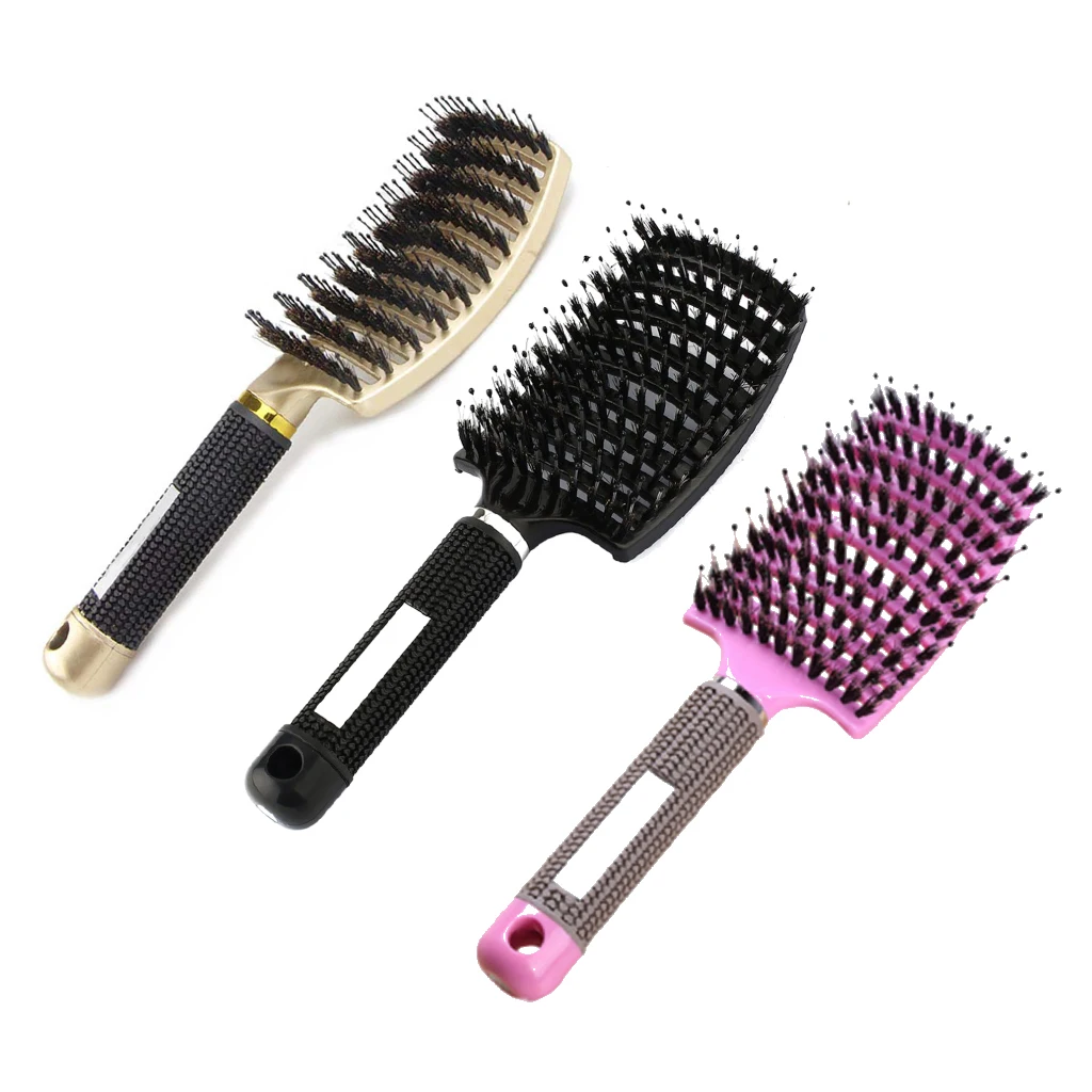 

Hair Brush Comb Hair Brush Anti Klit Brushy Haarborstel Women Detangler Hair Brush Bristle Nylon Scalp Massage Tangle Teaser