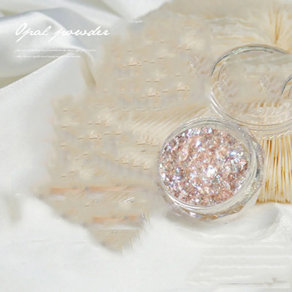 0 3 г/бутылка для ногтей порошок из опала парча Снежный Бархат ультратонкие