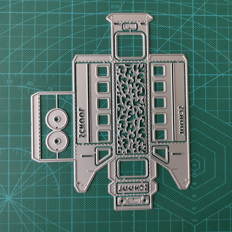 Пресс-формы в виде школьного автобуса 2020 для скрапбукинга подарочных открыток на