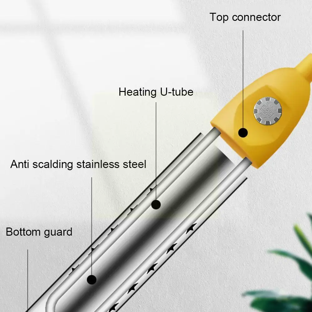 

2000W 220V Immersion Heater Portable Electric Submersible Water Guard Protective Pool Heater With Bucket Heater Heater A4U6