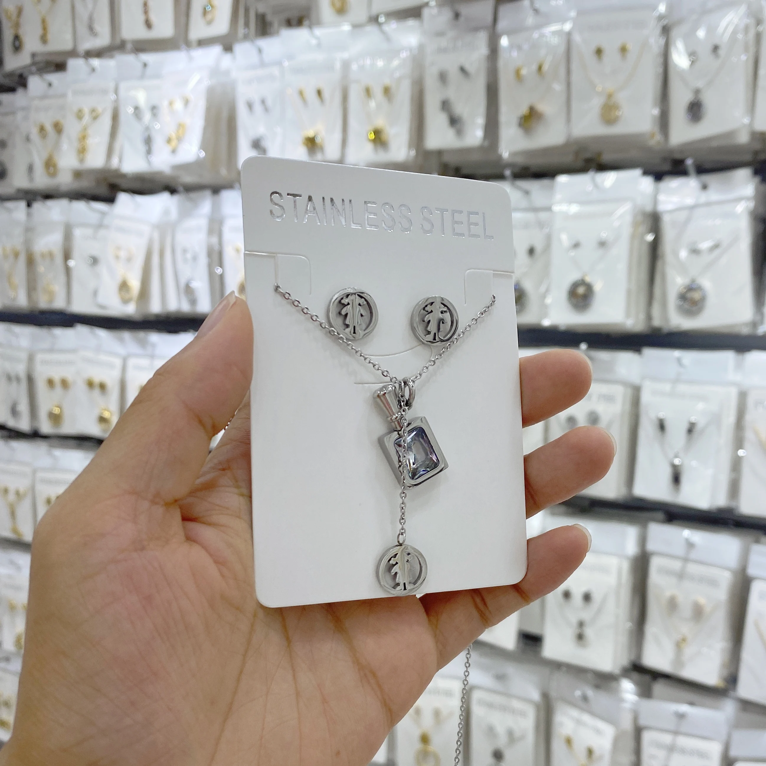 Ювелирные изделия из нержавеющей стали подарок маме парфюмерные драгоценные