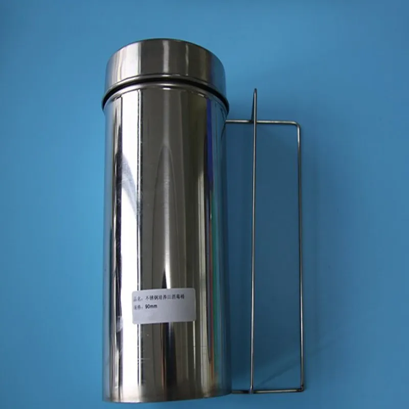 

Culture dish sterilization barrel 9cm, laboratory stainless steel sterilization cylinder, high pressure sterilization barrel