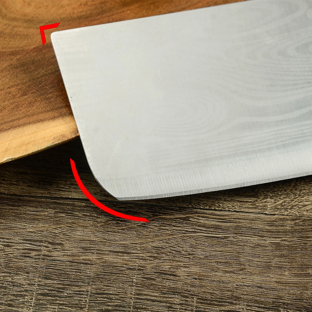 7 дюймов разделочные Ножи Нержавеющая сталь лазерным узором Кухня шеф повара