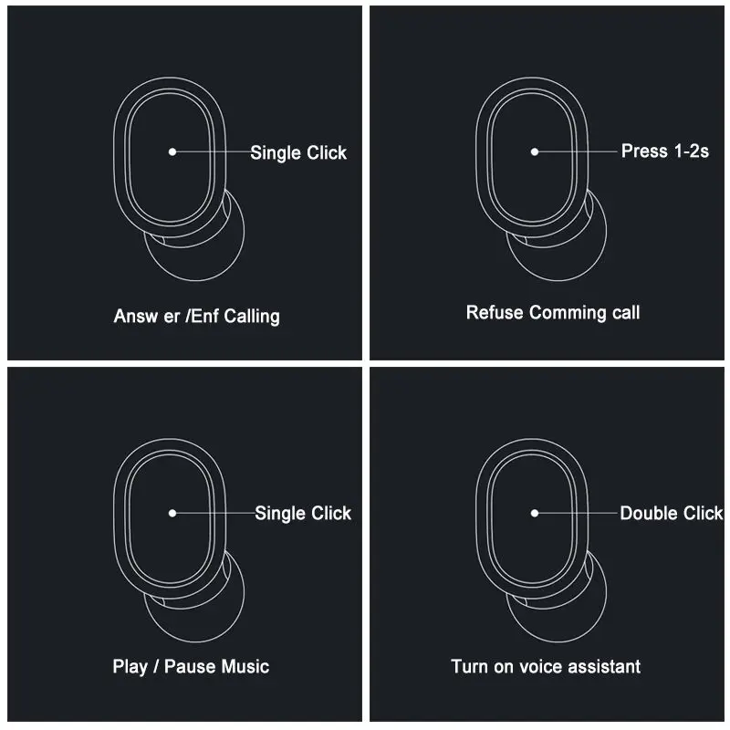 Xiaomi Redmi Airdots TWS беспроводные Bluetooth наушники стерео бас гарнитура с микрофоном голосовой помощник управление AI