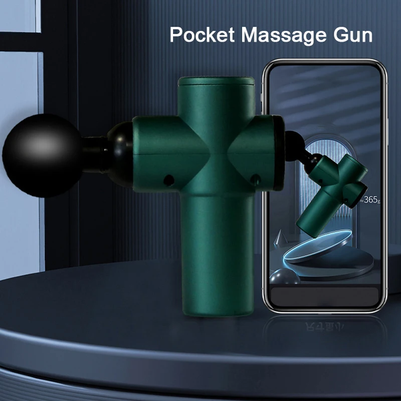 

Pocket Mini Muscle Massage Gun Body Shoulder Back Neck Massager Exercising Body Relaxation Slimming Pain Relief 4 Speeds