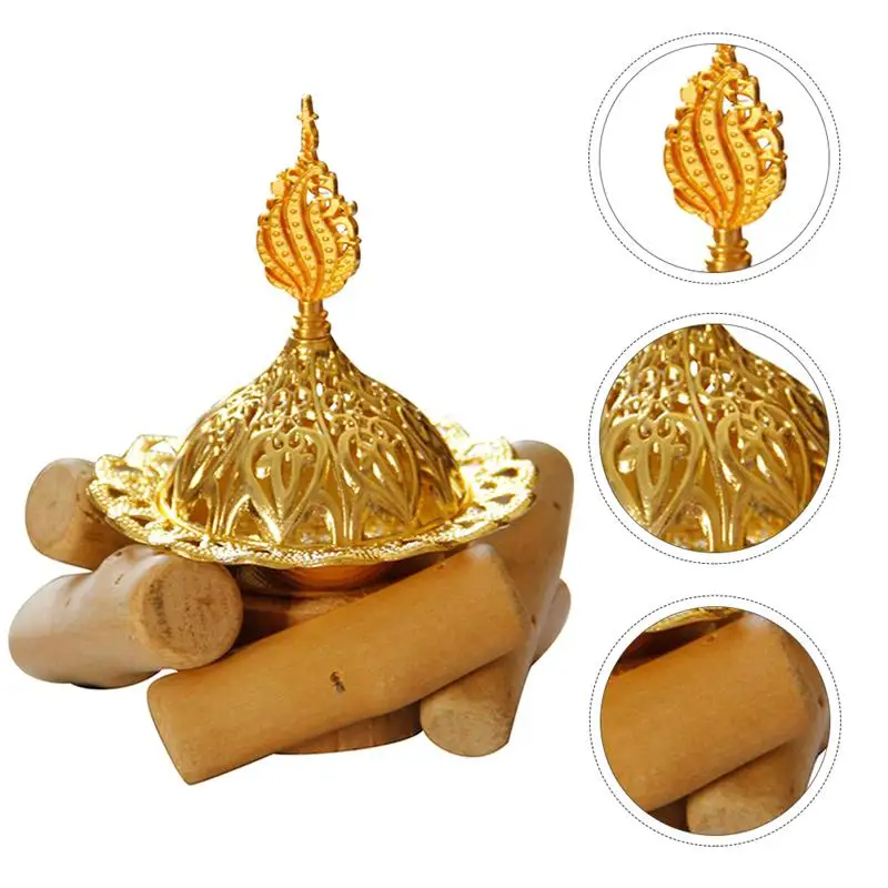

1pc Indoor Incense Burner Middle Easter Arab Style Metal Incense Burner Aromatherapy Furnace