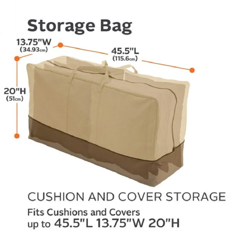 Outdoor Furniture Cushion Cover Storage Bag Oxford Cloth Dustproof Household Hood Storage Bag