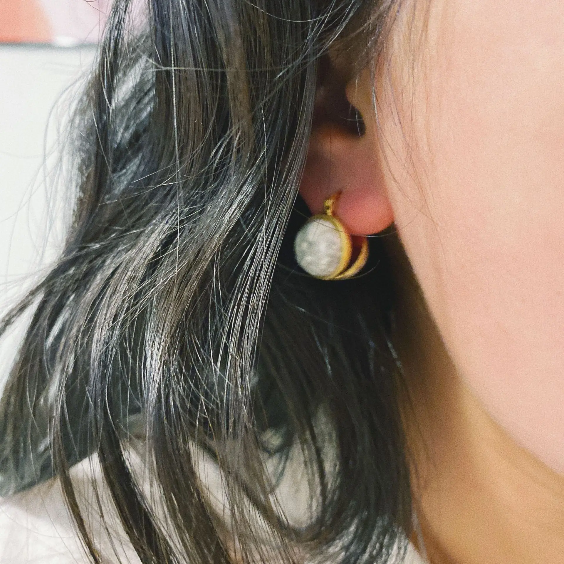 

Classic Earrings Lapis Lazuli 18K Gold Plating Fine Jewelry Ear Stud For Women Fashion Accessories Drop Shipping