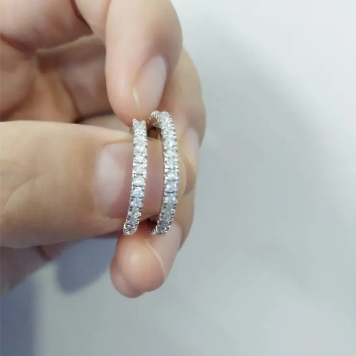 White Красивые серьги-Клипсы из кубического циркония AAA ZAKOL, хрящи, модные серьги-манжеты в виде листьев, Женские Ювелирные аксессуары FSSP3017 - Окраска металла: White