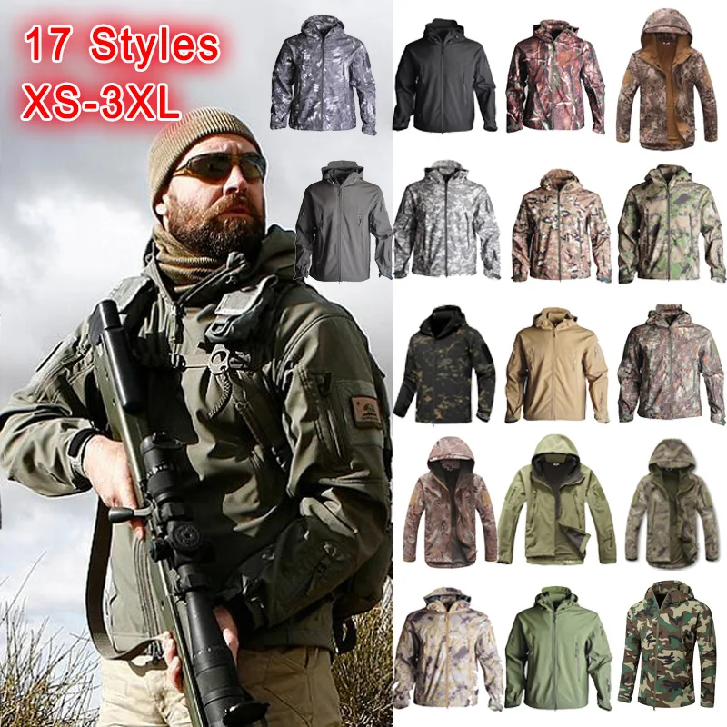 Уличная спортивная Боевая флисовая куртка Наборы для мужчин камуфляжная