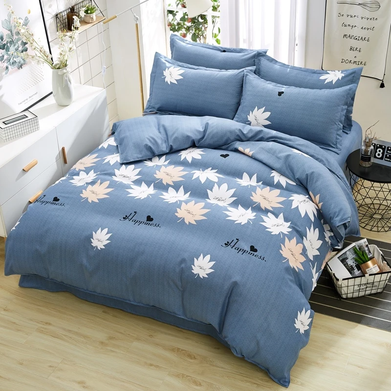 

Pastoral Flower Print Bedding Close Skin Cotton Duvet Cover 150*200cm/180*220cm/200*230cm/220*240cm Quilt Cover No Pillowcase