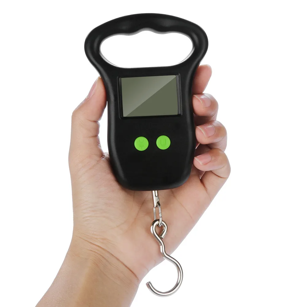 Цифровые мини весы для рыбалки багажа путешествий 50 кг х 10 г подвесные кухонные