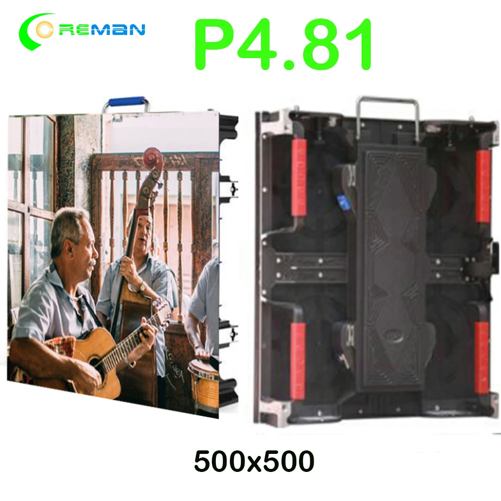 P3.91 P4.81 P4 Прокат led экран шкафа 500 мм * пикселей 1/4 сканирования полный цвет p4 P3 P2.5 P1.9
