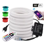 WIFI Remote Neon LED Strip светильник RGB 24key Remote 1500W Controller Set 220V 110V EU US UK AU Power Kit водонепроницаемая гибкая лампа