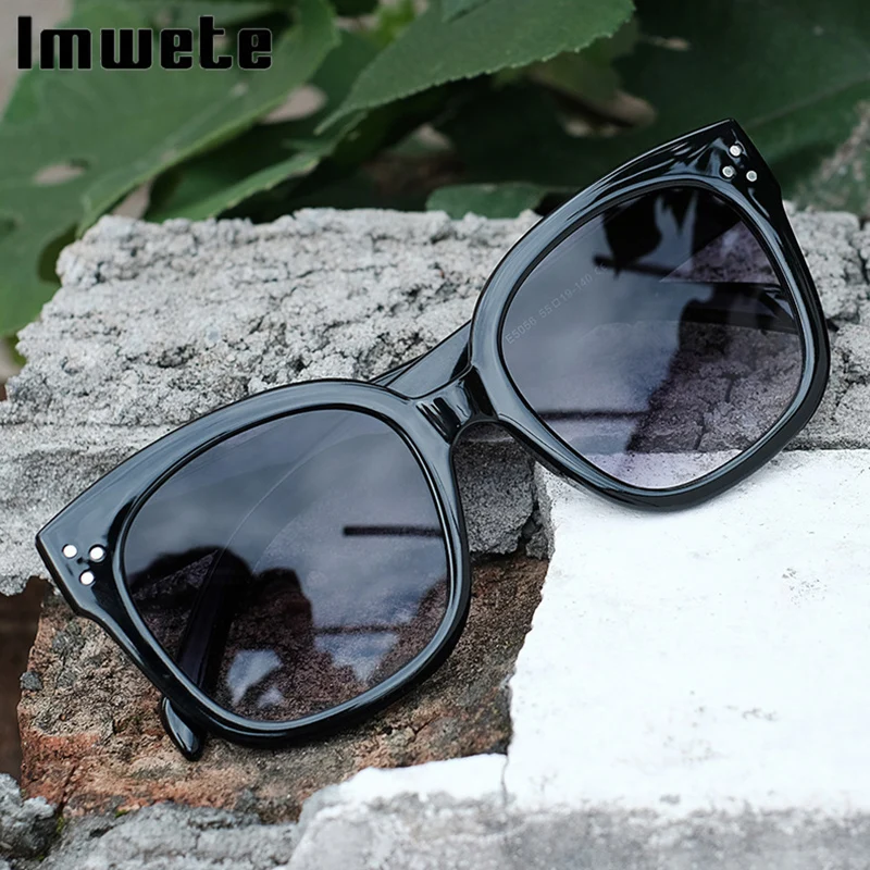

Imwete New Sqaure Sunglasses Women 2022 Luxury Brand Oversized Sunglasses Vintage Colored Eyewear UV400 Gradient Sun Glasses