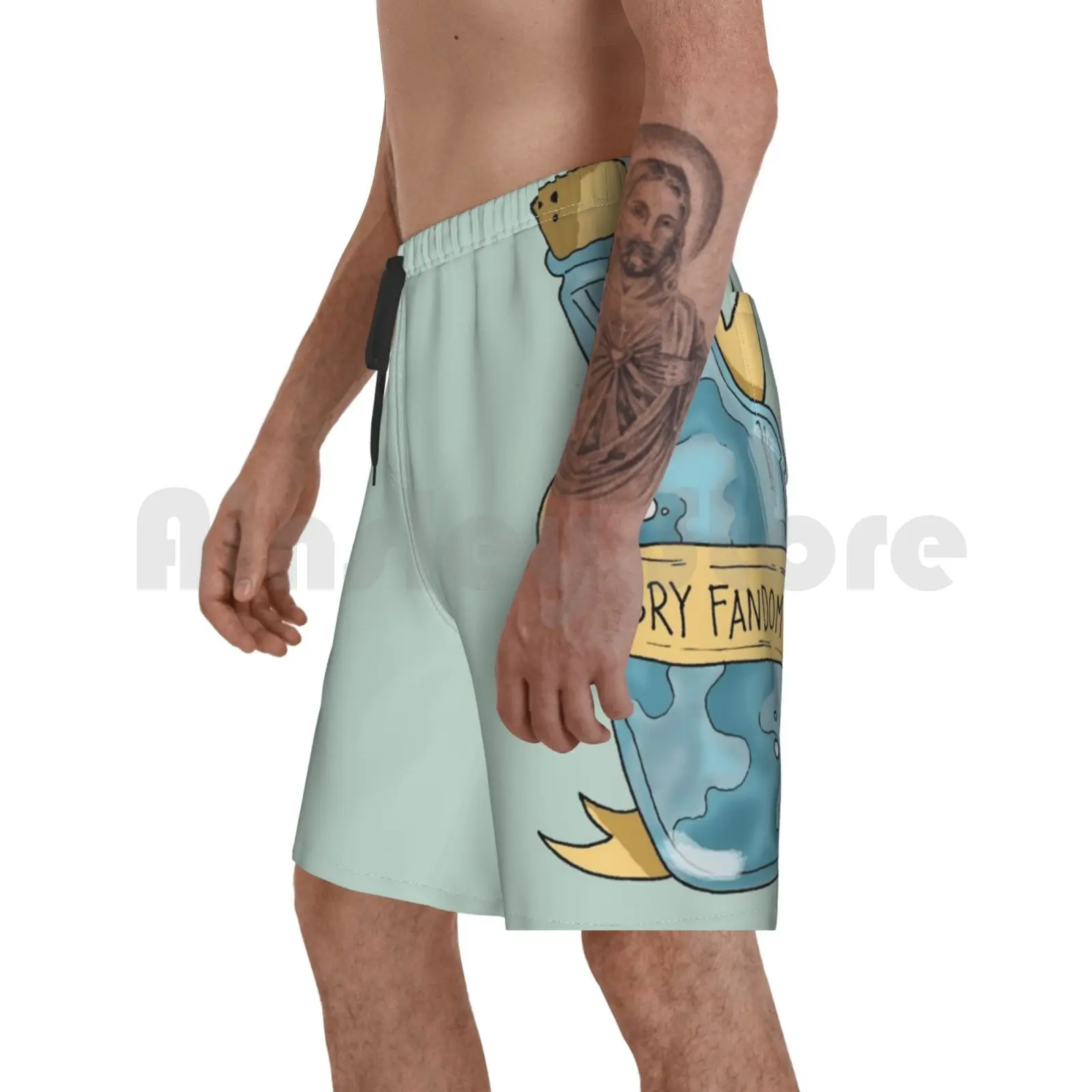 

Пляжные шорты, злые пятна, пятна, голова голода