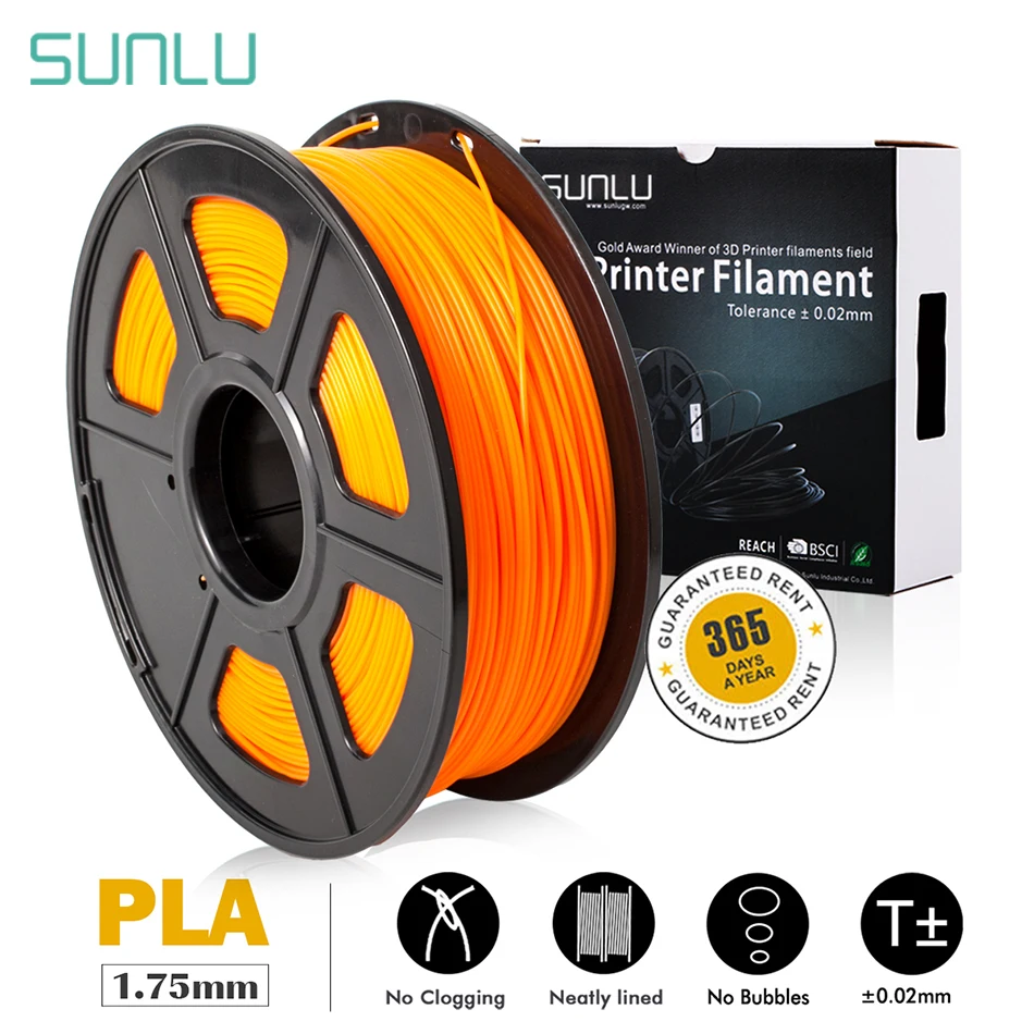 Нить PLA для 3D принтера SUNLU 1 75 мм кг|Материалы 3D-печати| |