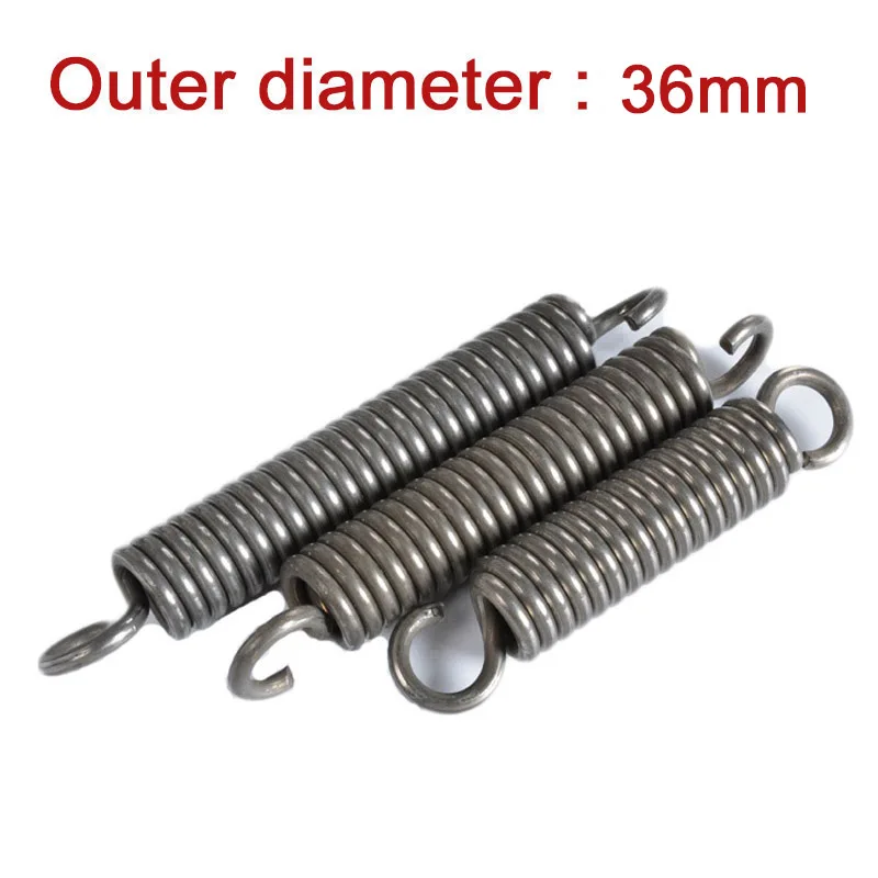 

1Pcs Tension Extension Expansion Spring 65Mn Steel Material Big Springs Wire Diameter 3.5mm Outer Dia 36mm Length 100mm - 500mm