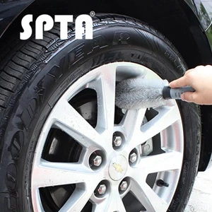 SPTA Автомобильная щетка для мытья колес, пластиковая ручка, щетка для чистки автомобиля, диски для мытья шин, щетка для мытья Авто, щетка для чистки автомобиля