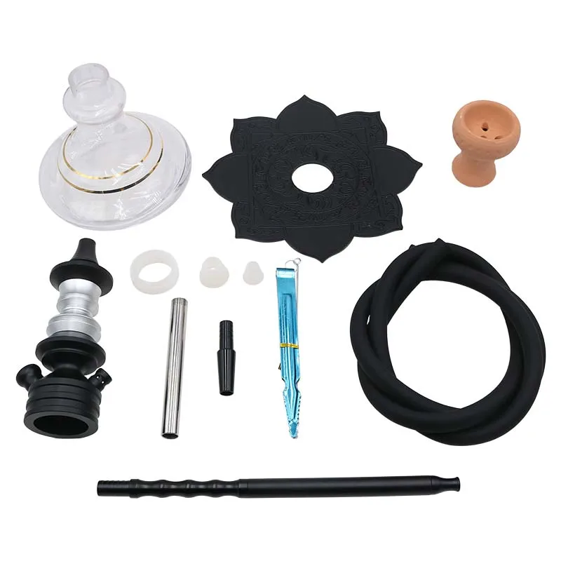 1 шт. стекло малого размера трубка для кальяна комплект чаша металла древесный